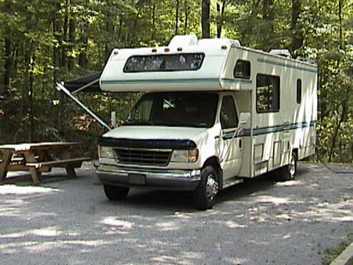 Camping at Chilhowie, Tennessee