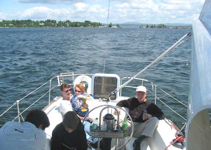 Looking back towards the Cut, Lake Champlain