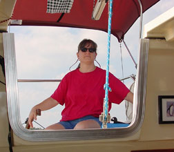 Annie at the Helm