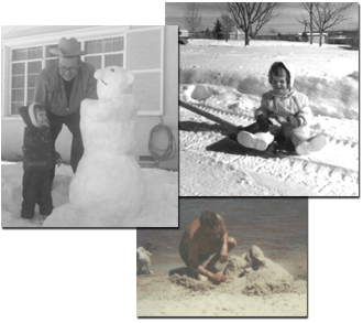 Dad was always willing to play...