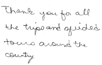 Trips around the country...